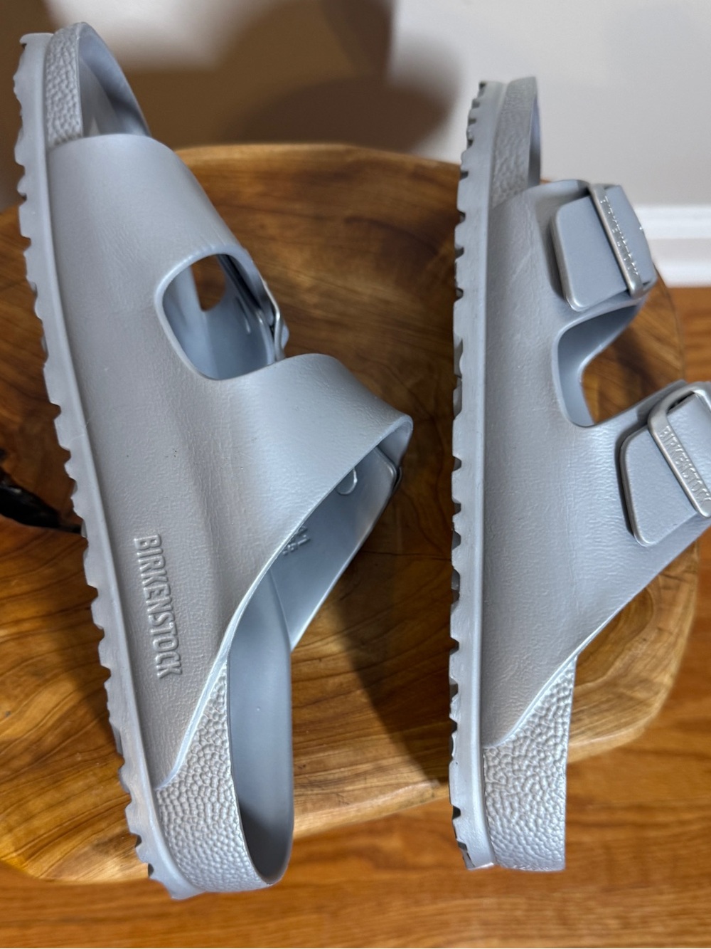 Birkenstock Arizona EVA metallic silver Women's Sandals EU 41 Sz. 10 - Picture 9 of 12